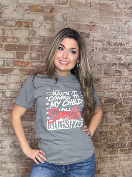 'Smile For My Mugshot' Graphic T-Shirt