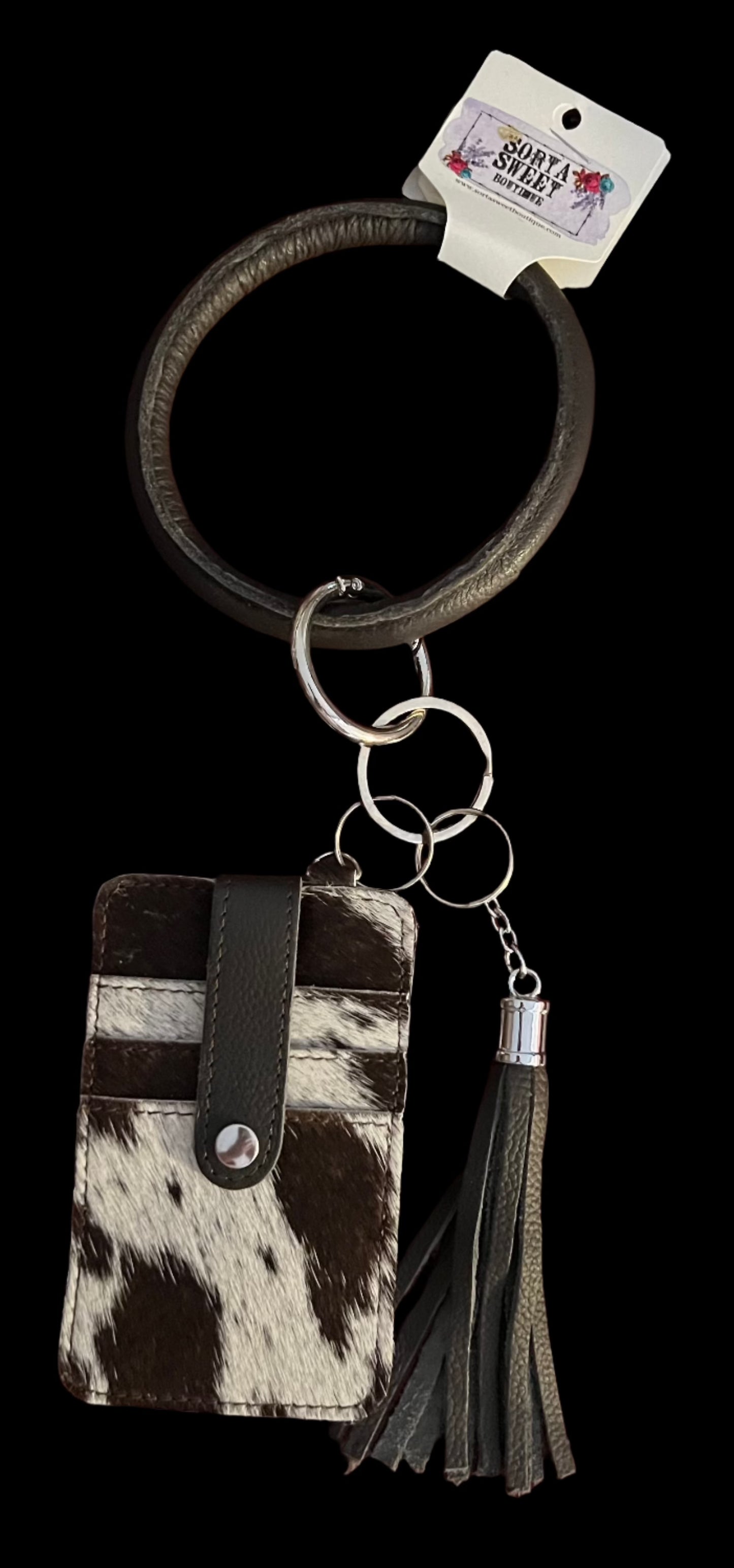 Cowhide Wristlet