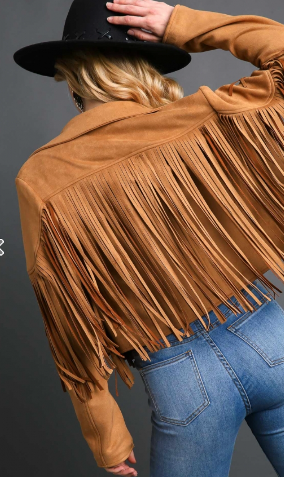 Suede Fringe Jacket