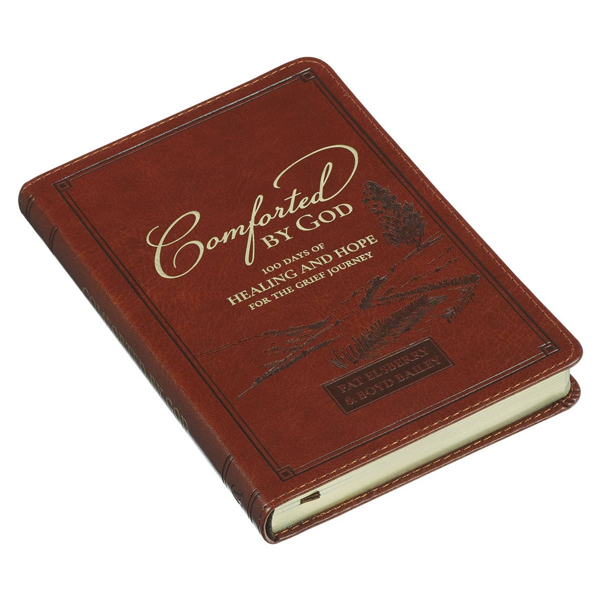Christian Art Gifts - Devotional Comforted by God Faux Leather
