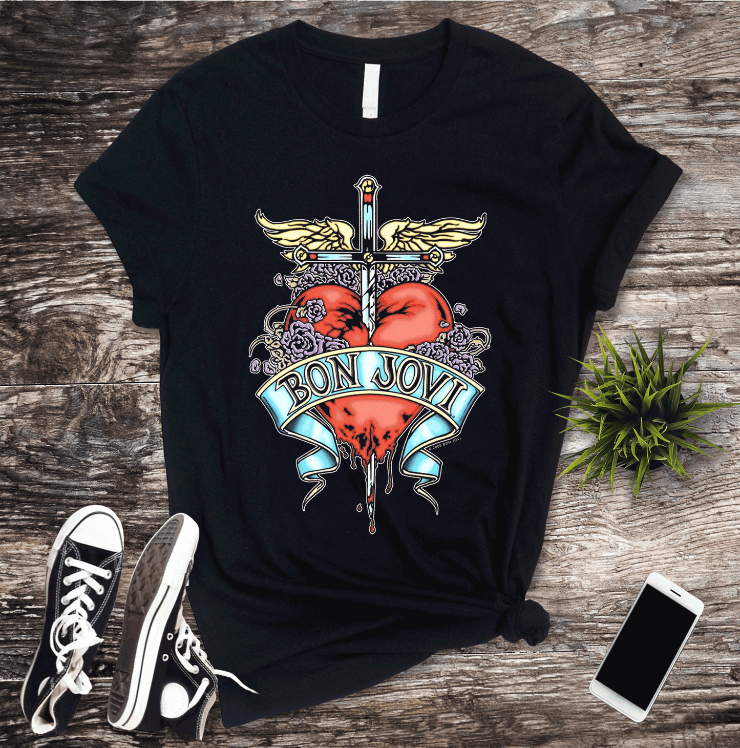 Bon Jovi Vintage Classic Rock T-Shirt