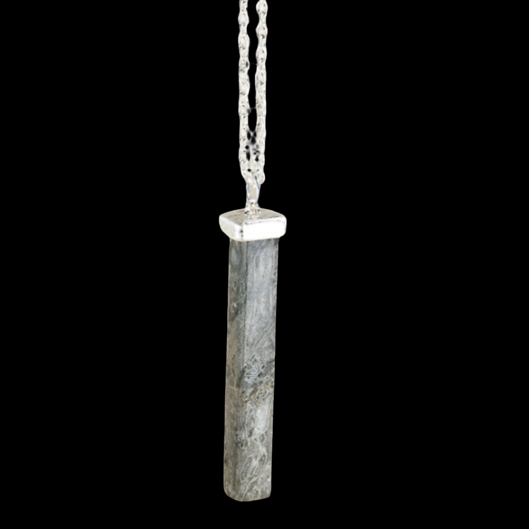 Natural Stone Pendants ~ Gray