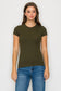 Vanilla Monkey - Short Sleeve Mini Ribbed Tee