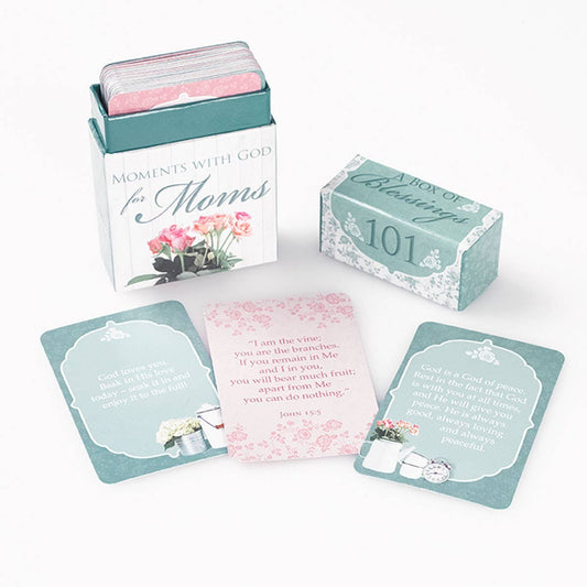 Christian Art Gifts - 101 Moments with God for Moms Box of Blessings