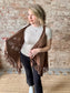 Vegan Suede Tassel Vest with Cut-out Details