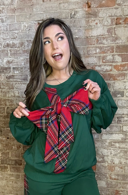 Green Bow Gift Sweatshirt