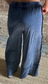 Mineral Washed Wide Legged Raw Hem Pants ~ Navy