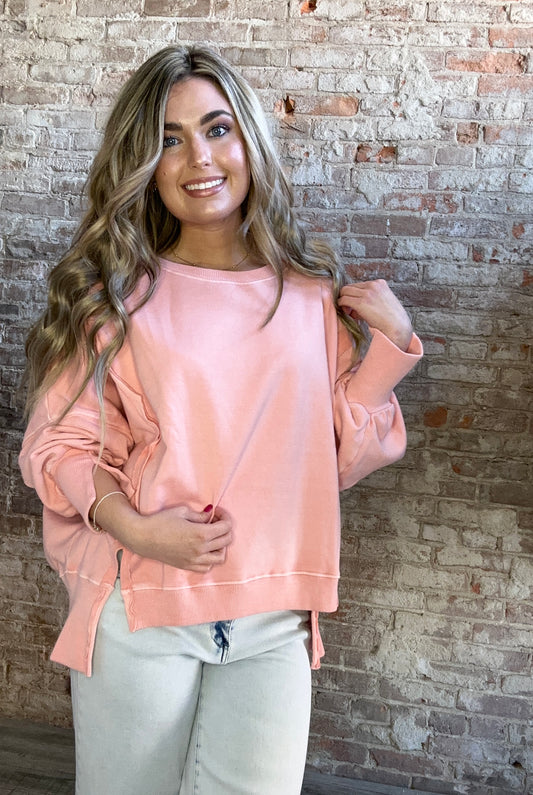 Organic Pigment Washed Sweatshirt