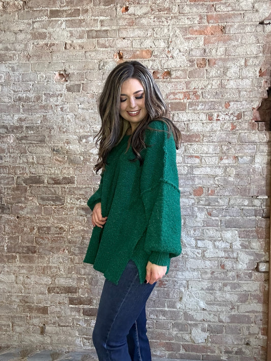 Soft and Simple Sweater ~ Green