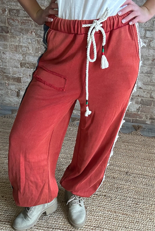 USA Double Pocketed Pants ~ Red