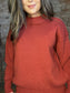 Simple Cozy Sweater ~ Rust
