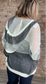 Contrasting Color Match Oversized Knit with Hood
