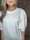 Puff Quarter Sleeve ~ White