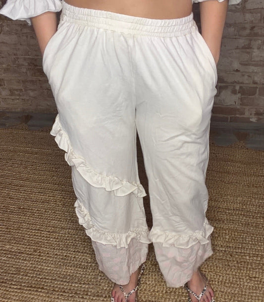 Polkadot Ruffle Pants