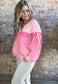 Sweet Zip Up Hoodie ~ Pink