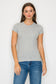 Vanilla Monkey - Short Sleeve Mini Ribbed Tee