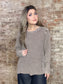 Waffle Knit Shirt ~ Mocha