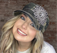 Olive & Pique - Sunflower Bejeweled Glitz Cadet Cap, Adjustable