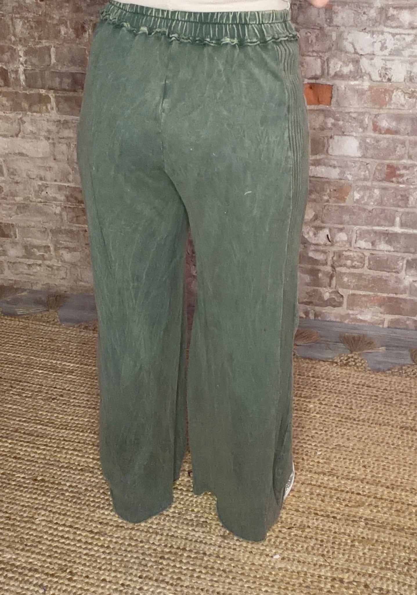 Soft Comfy Pants ~ Dusted Green