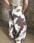 Cowhide Print Wide Leg Pants