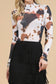 Cow Print Mesh Layering Bodysuit