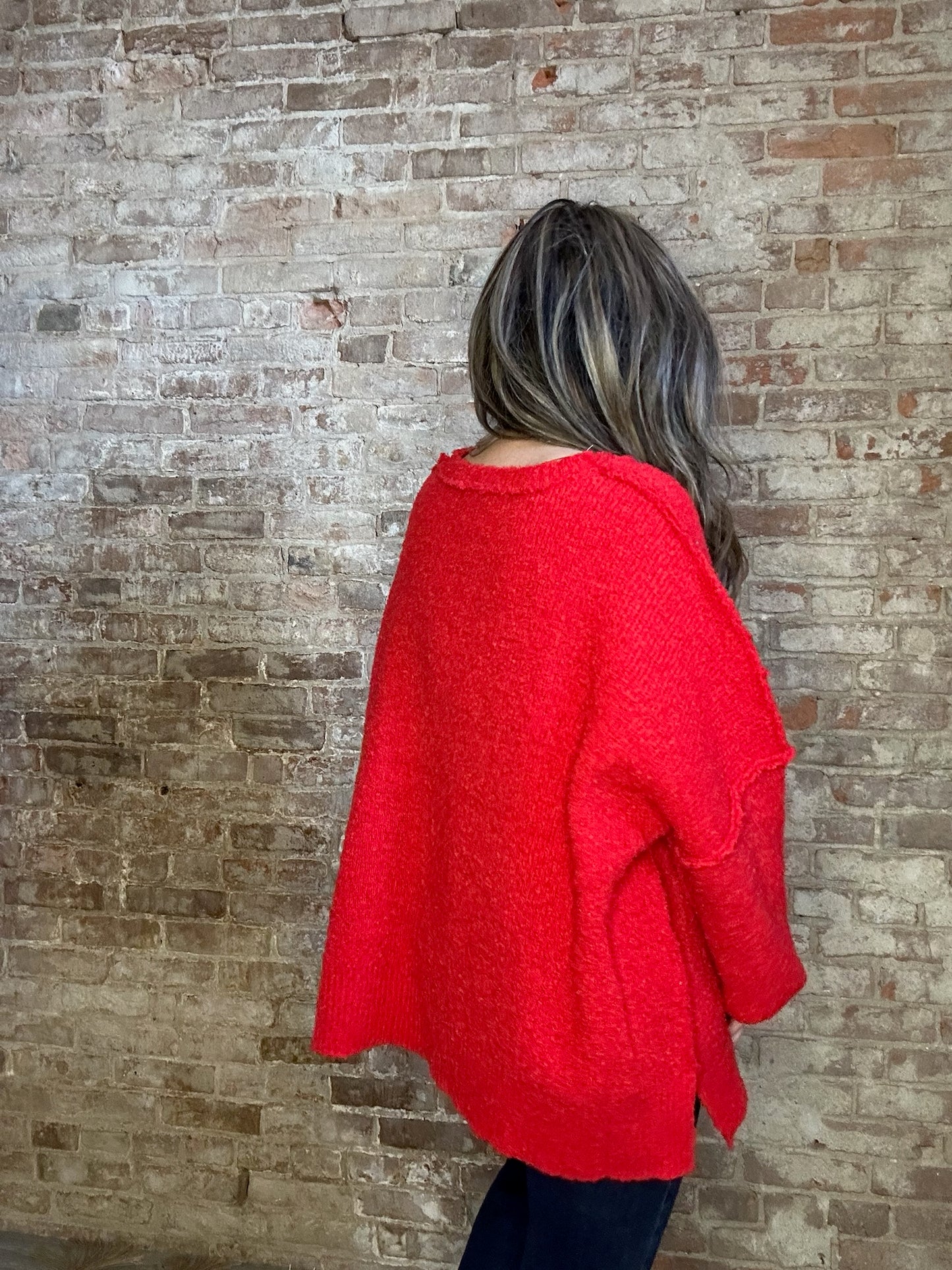 Soft and Simple Sweater ~ Red