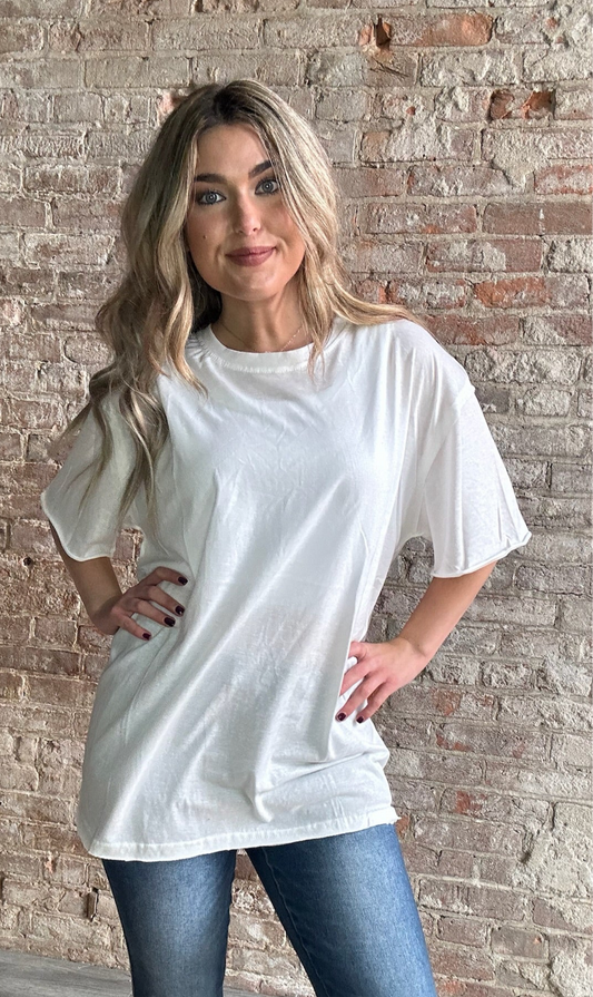 Just A Simple Soft Tee ~ Off White