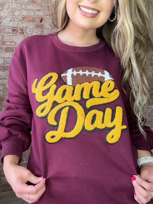 Game Day Sweatshirt ~ Maroon / Gold