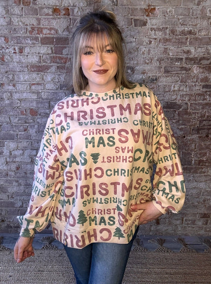 Christmas Words Sweatshirt