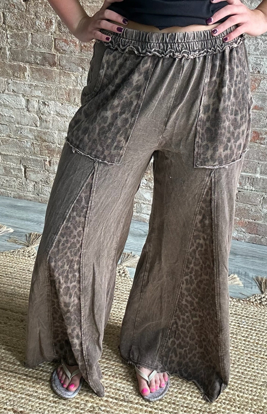 Leopard Print Flares