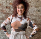 Cow Print Mesh Layering Bodysuit