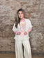 Mineral Washed Lace Detail Kimono