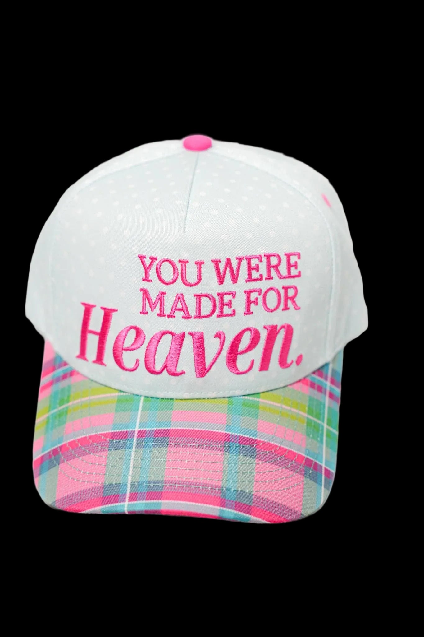 YOU WERE MADE FOR HEAVEN CANVAS CAP
