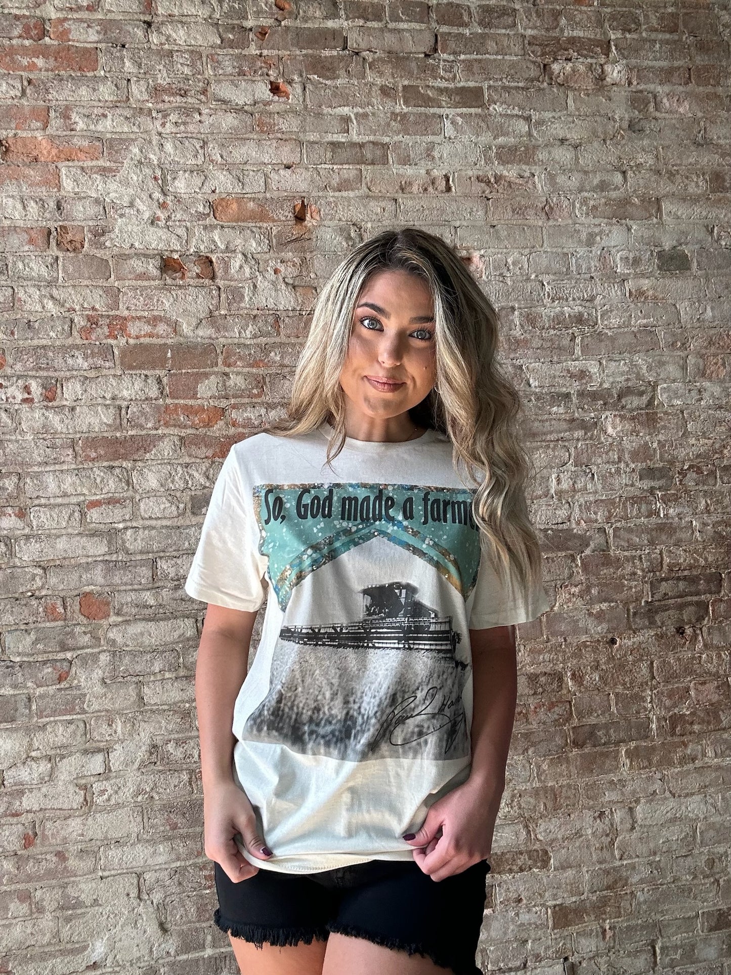 So God Made A Farmer Graphic T-Shirt