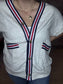 Striped Detailed Oversized Cardigan ~ Red, White, & Blue