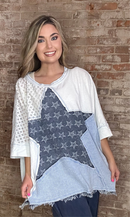 Patchwork Star Top