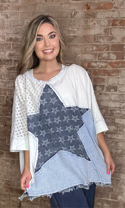 Patchwork Star Top