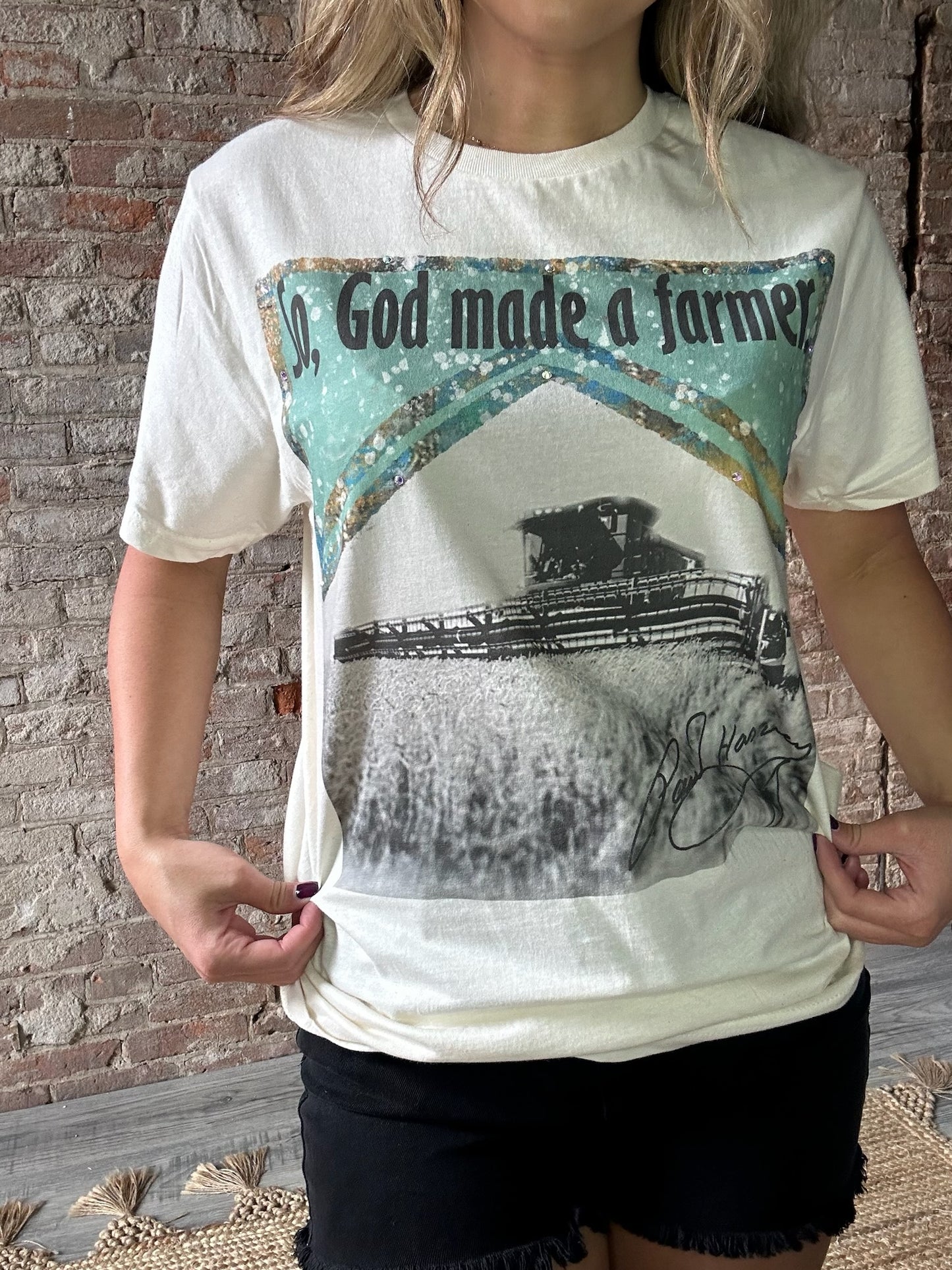So God Made A Farmer Graphic T-Shirt
