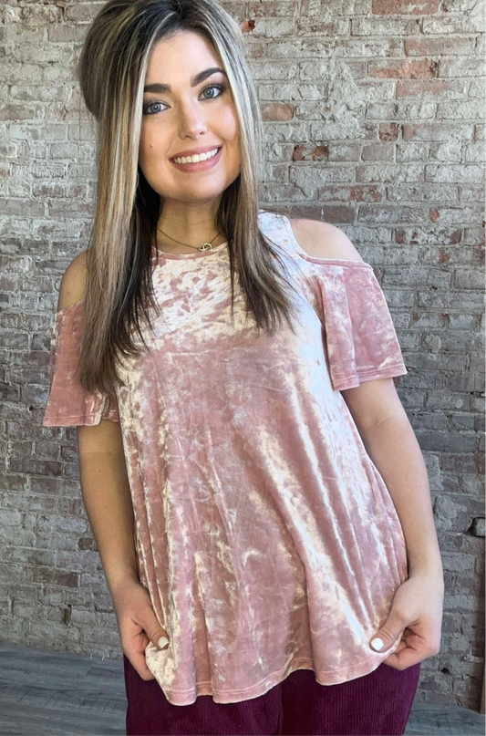 Crush On You Velvet Top