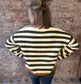 Cozy Striped Sweater ~ Green