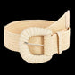 Retro Elastic Belt With Braided Buckle