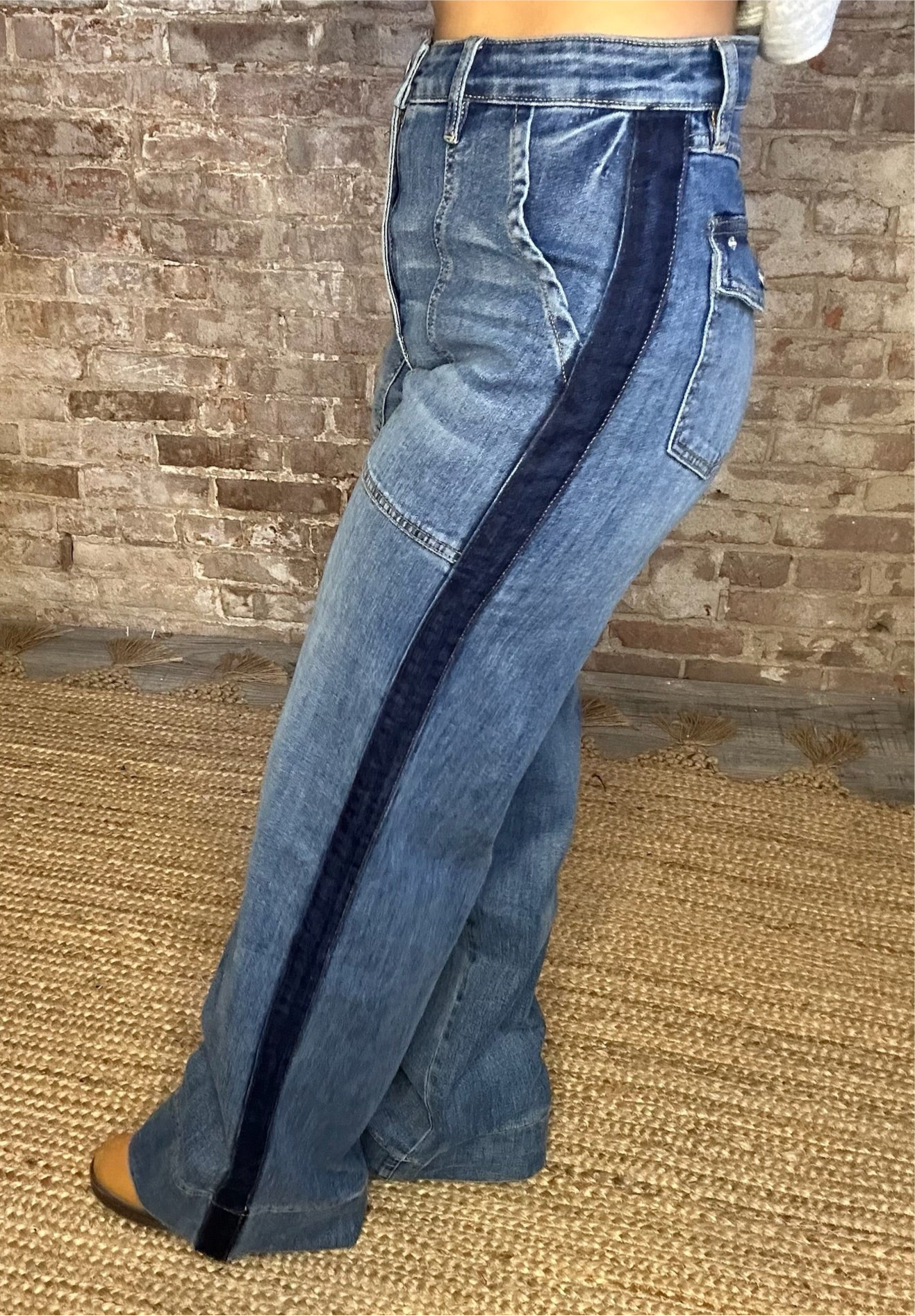 Super High Rise Tux Jeans