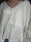 Mixed Textured V-Neck Top