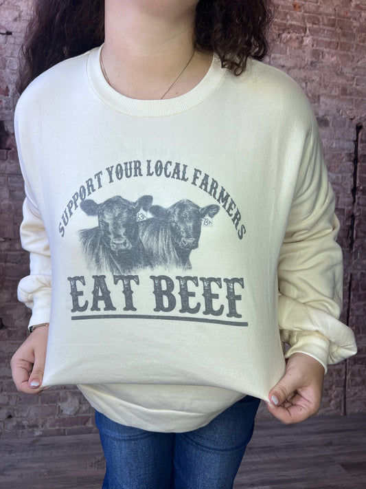 Curvy EAT BEEF Sweatshirts