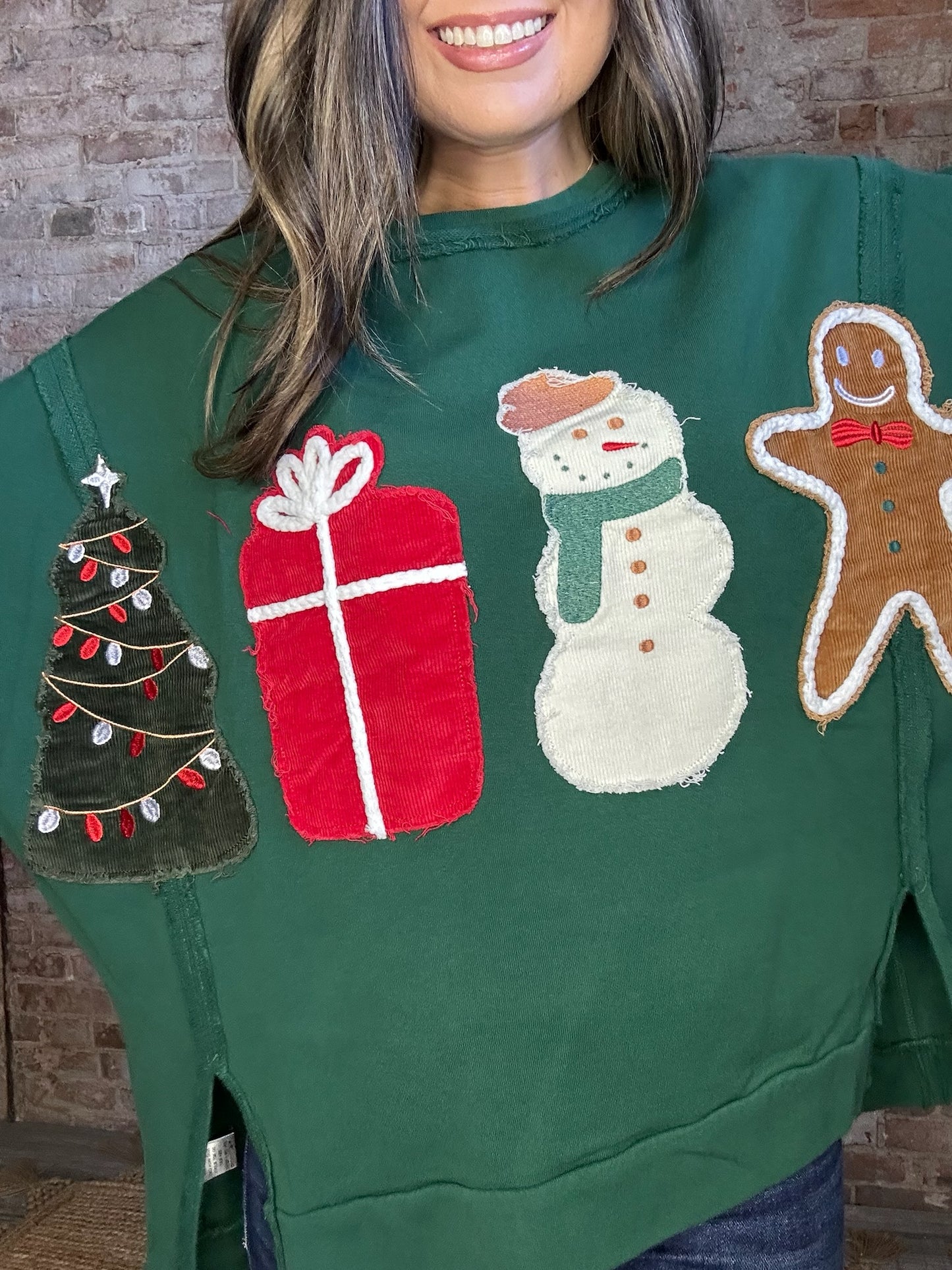 Christmas Goodies Sweatshirt ~ Green