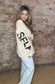 "Be Yourself" Crew Neck Sweatshirt~ Tan