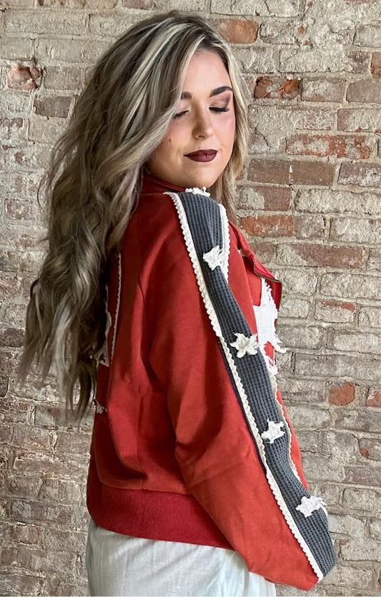 USA ~ Sweat Jacket  ~ Red