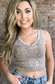Washed Seamless Reversible Tank Top ~ Tan