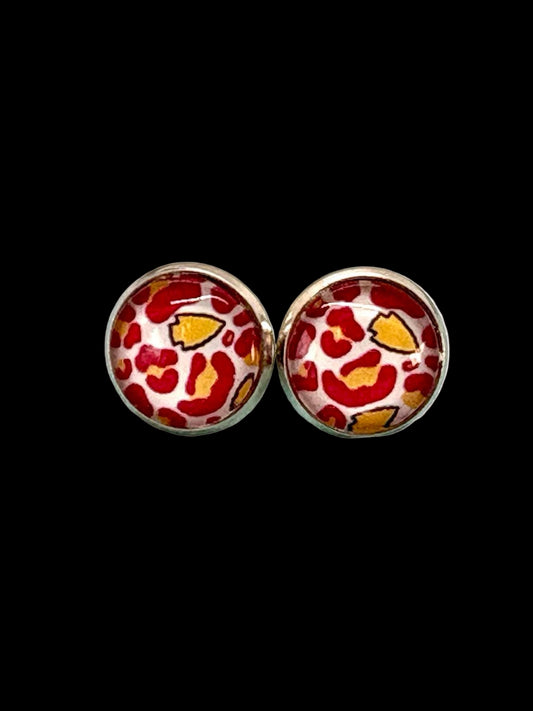 KC Football  Stud Earrings