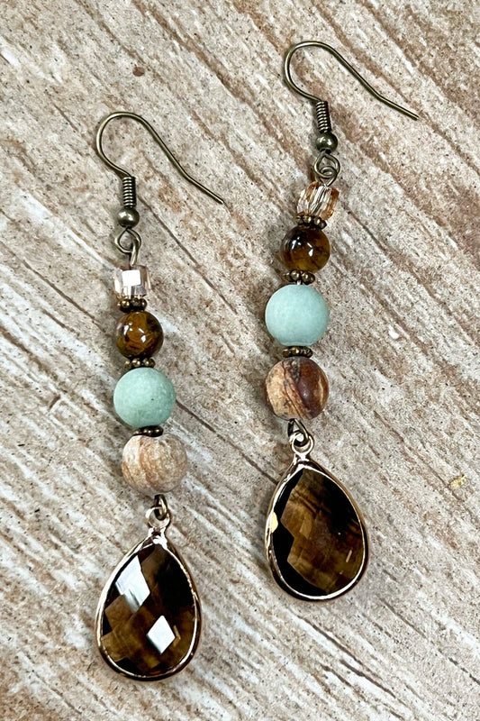 Stone Earrings Amazonite